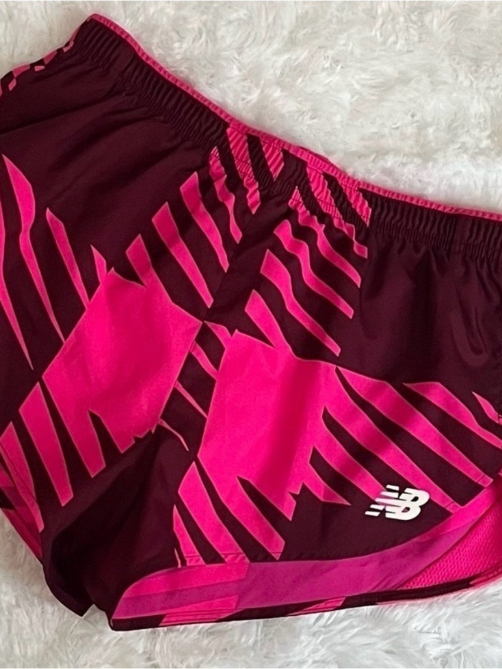 New Balance Women’s Hot Pink & Burgundy Athletic Shorts